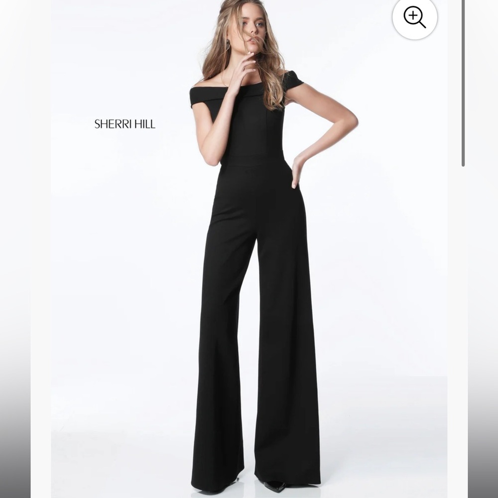 Sherri Hill white Jumpsuit size 8